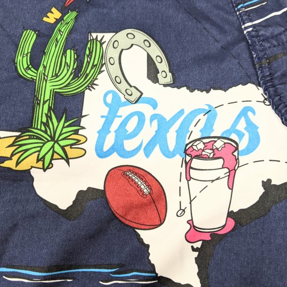 🔥Host Pick🔥 Ecko Unltd. Navy Blue State Print Board Shorts SZ 36 - Picture 3 of 13